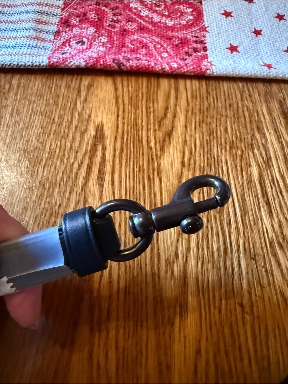 Leather Purse Strap with Swivel Snap Hook - Picture 2 of 5